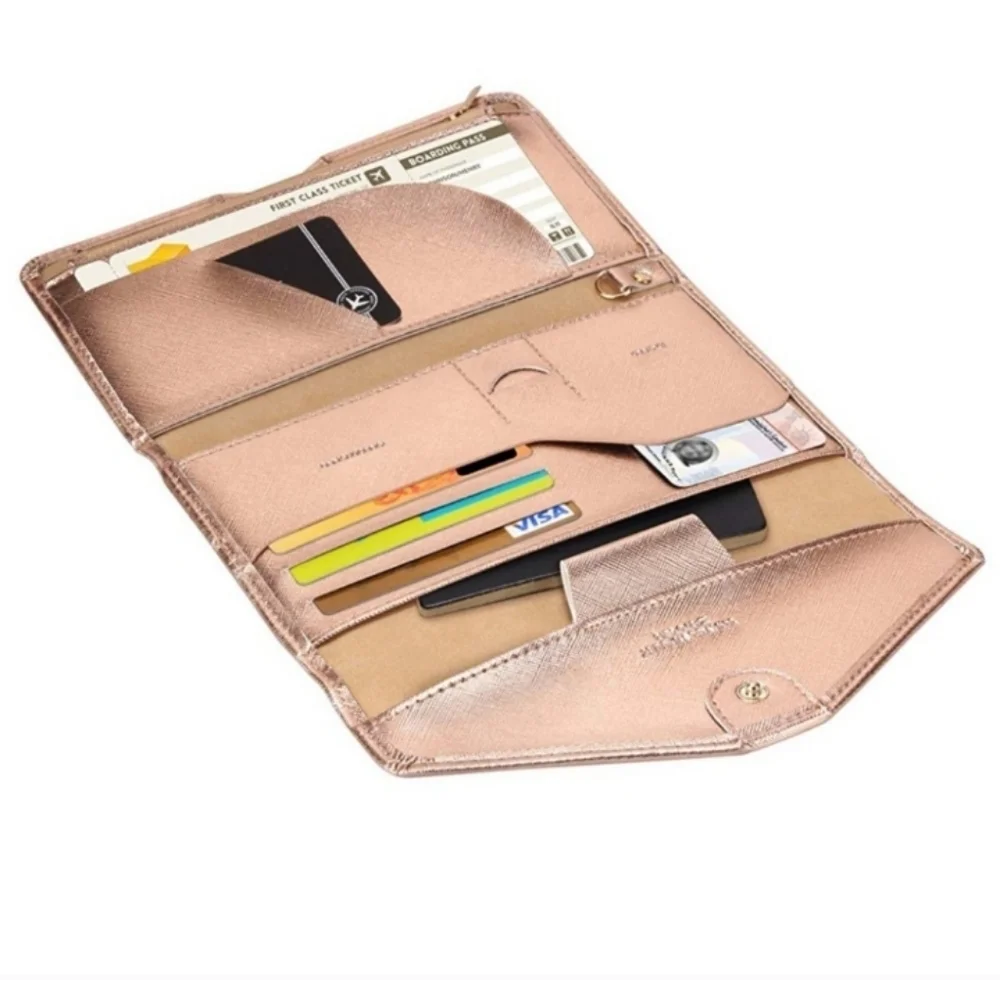 Zoppen travel passport wallet Ver. 4 rose gold.